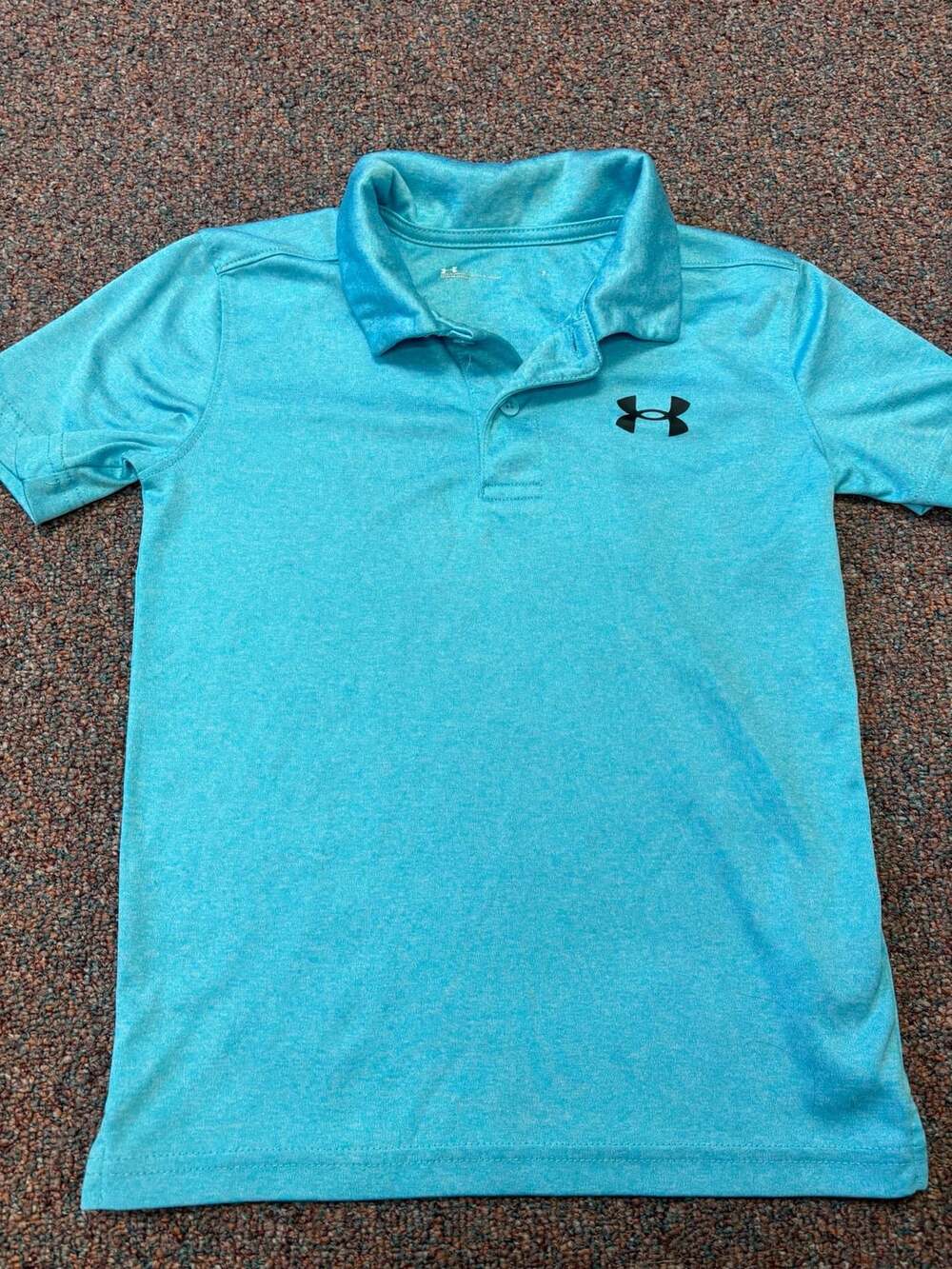 Under Armour Boys Golf Polo Size 7 Blue